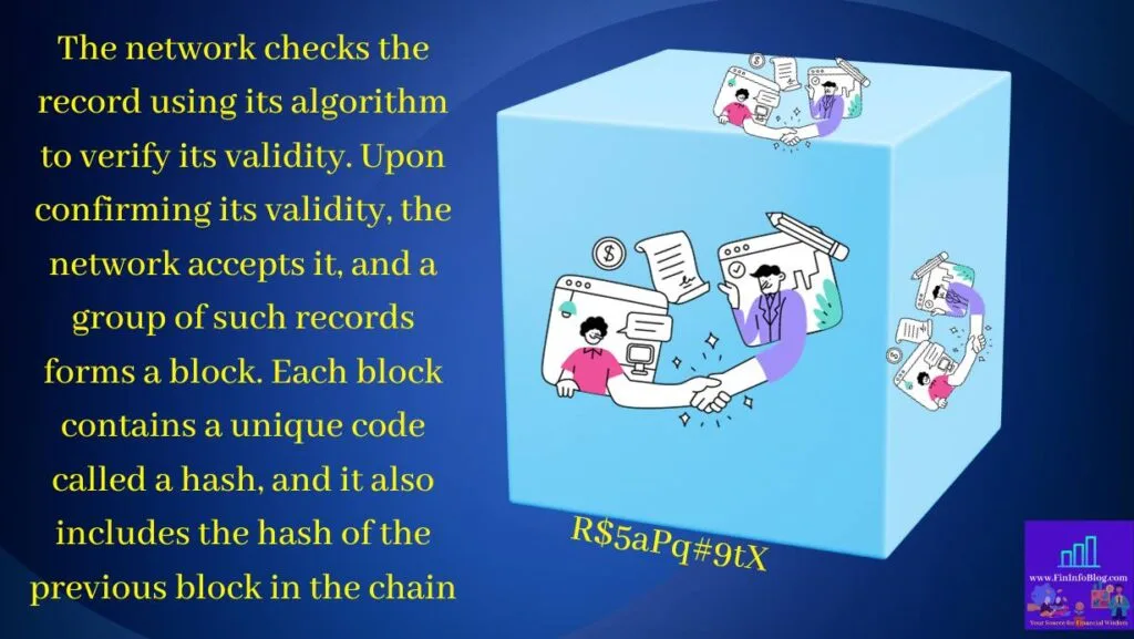 Blockchain : Block: Group of records form a block.