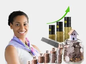 investing in commodities: Graph showing market trends for investing in commodities.