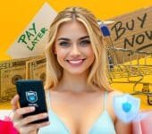 BNPL Consumer Protection: A consumer comparing different Buy Now, Pay Later options on a smartphone, emphasizing BNPL consumer protection details.