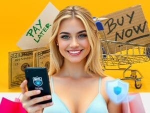 BNPL Consumer Protection: A consumer comparing different Buy Now, Pay Later options on a smartphone, emphasizing BNPL consumer protection details.