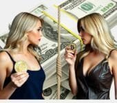 A group discussion between finance professionals analyzing Central Bank Digital Currencies on a large digital screen.