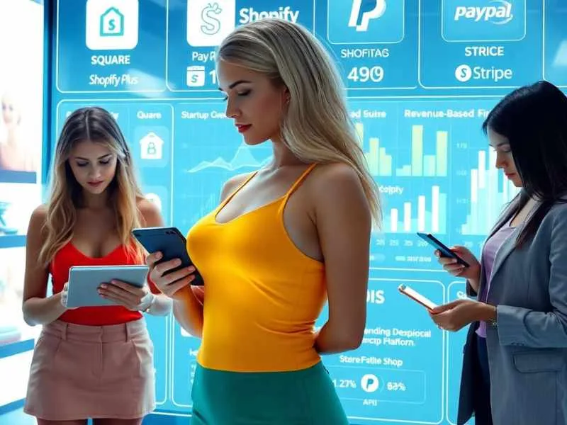 Embedded Finance: two ladies are shopping digitally. 