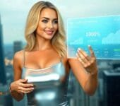 Best Robo Advisors: A close-up of a smartphone displaying a financial app interface with growth charts