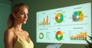 Chart illustrating global investment growth in sustainable financial assets from 2015 to 2025.